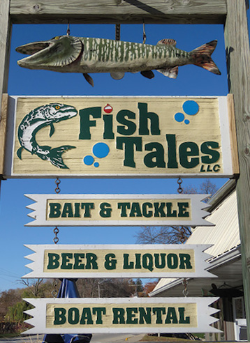 Fish Tales outdoor sign